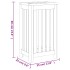 Cesto de la ropa sucia madera maciza de teca 35x25x60