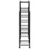 Soporte para flores con ruedas hierro negro 83x25x100