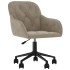 Silla de oficina giratoria de terciopelo gris