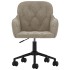 Silla de oficina giratoria de terciopelo gris