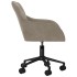 Silla de oficina giratoria de terciopelo gris