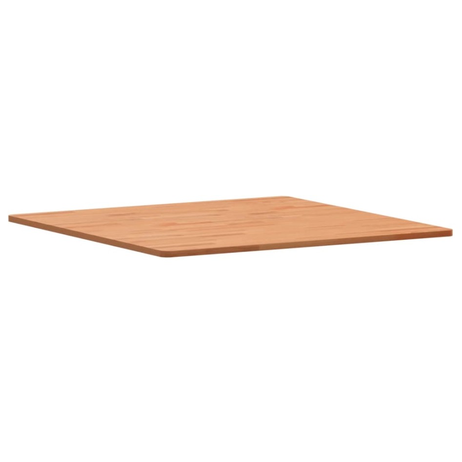 Tablero de mesa cuadrado de madera maciza de haya 80x80x1,5
