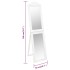 Espejo de pie blanco 50x200