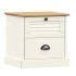 Mesita de noche VIGO madera maciza de pino blanco 42x35x42