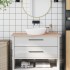 Encimera de baño madera maciza de haya 100x50x1,5