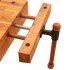 Tablero banco de trabajo con tornillo banco madera 52x44x9,5
