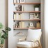 Estante pared madera roble tratada marrón claro 100x30x(2-4)