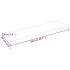 Estante pared madera roble tratada marrón claro 100x30x(2-4)