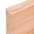 Estante pared madera roble tratada marrón claro 100x50x(2-6)