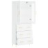 Aparador alto madera contrachapada blanco 69,5x34x180