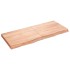 Estante pared madera roble tratada marrón claro 120x50x(2-6)