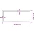 Estante pared madera roble tratada marrón claro 120x50x(2-6)