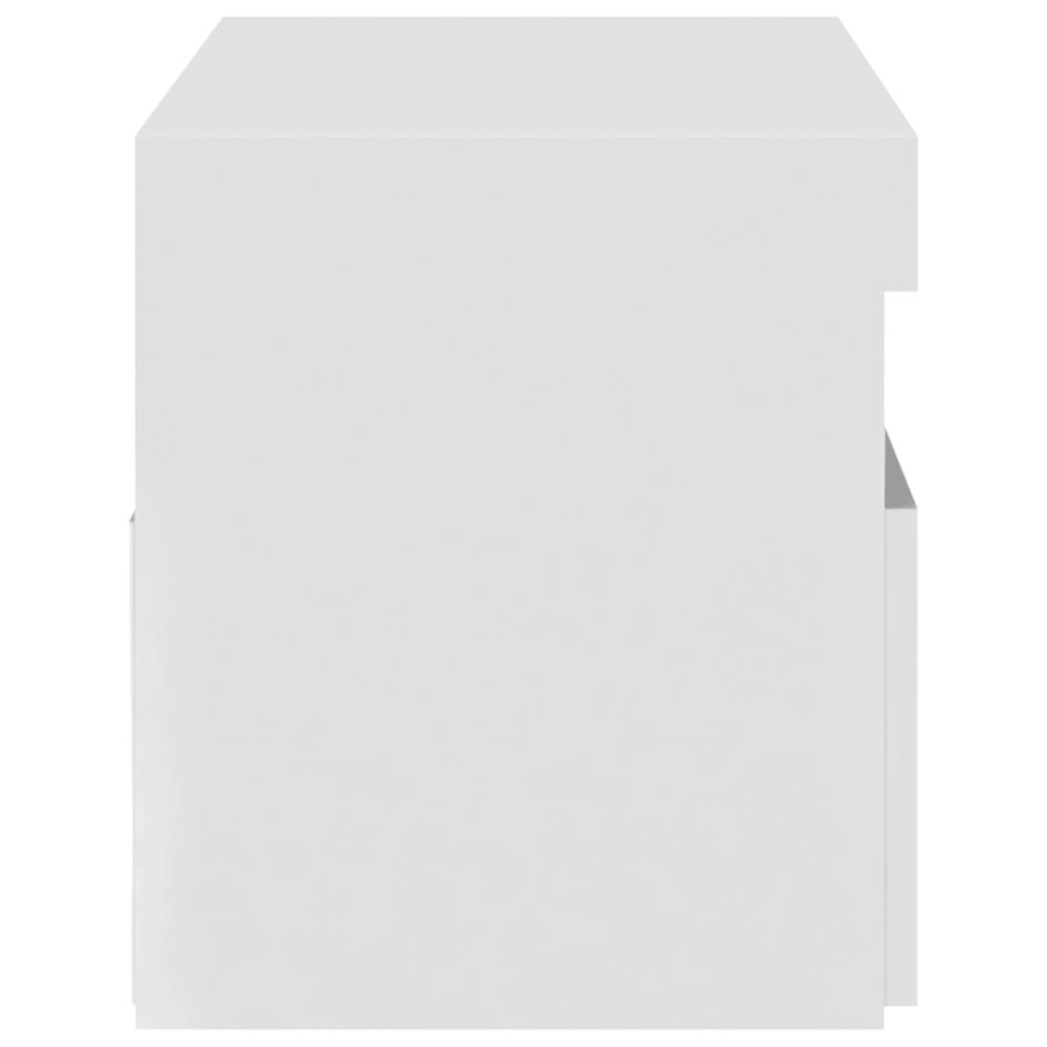 Mueble de TV con luces LED blanco 75x35x40