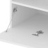 Mueble de TV con luces LED blanco 75x35x40