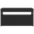 Mueble de TV con luces LED negro 75x35x40
