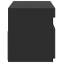 Mueble de TV con luces LED negro 75x35x40