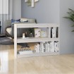 Estantería/divisor de espacios madera pino blanco 100x30x71,5 cm