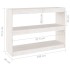 Estantería/divisor de espacios madera pino blanco 100x30x71,5