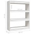 Estantería divisor madera maciza pino blanco 100x30x103