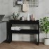 Mesa consola madera contrachapada negro 102x30x80