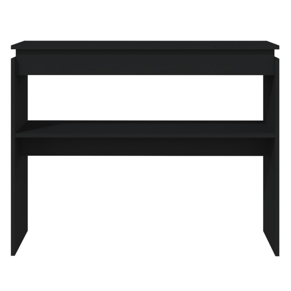 Mesa consola madera contrachapada negro 102x30x80