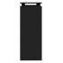 Mesa consola madera contrachapada negro 102x30x80