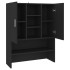 Armario de lavadora negro 70,5x25,5x90