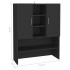 Armario de lavadora negro 70,5x25,5x90
