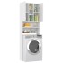 Armario de lavadora blanco 64x25,5x190