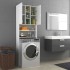 Armario de lavadora blanco 64x25,5x190