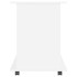 Armario con ruedas madera contrachapada blanco 60x45x60
