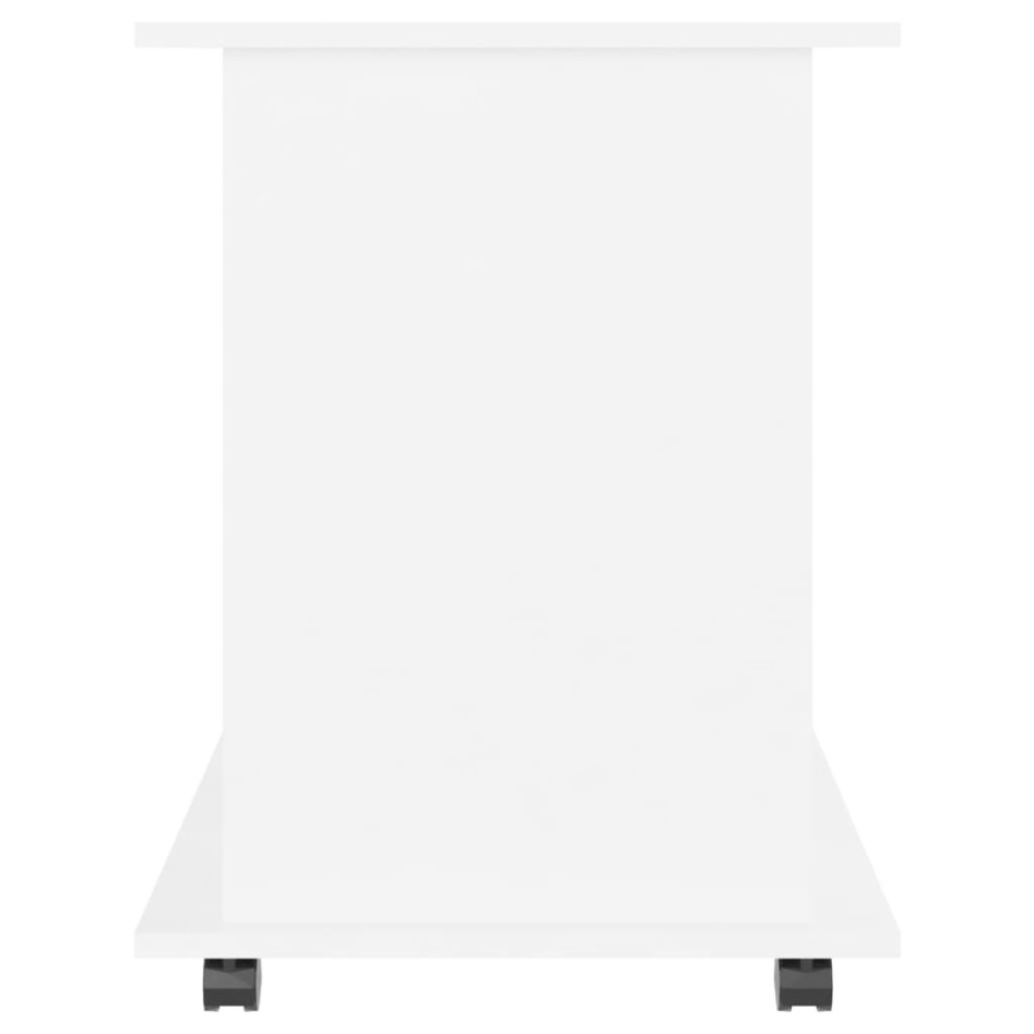 Armario con ruedas madera contrachapada blanco 60x45x60