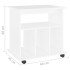 Armario con ruedas madera contrachapada blanco 60x45x60