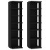 Muebles zapateros 2 uds negro 27,5x27x102