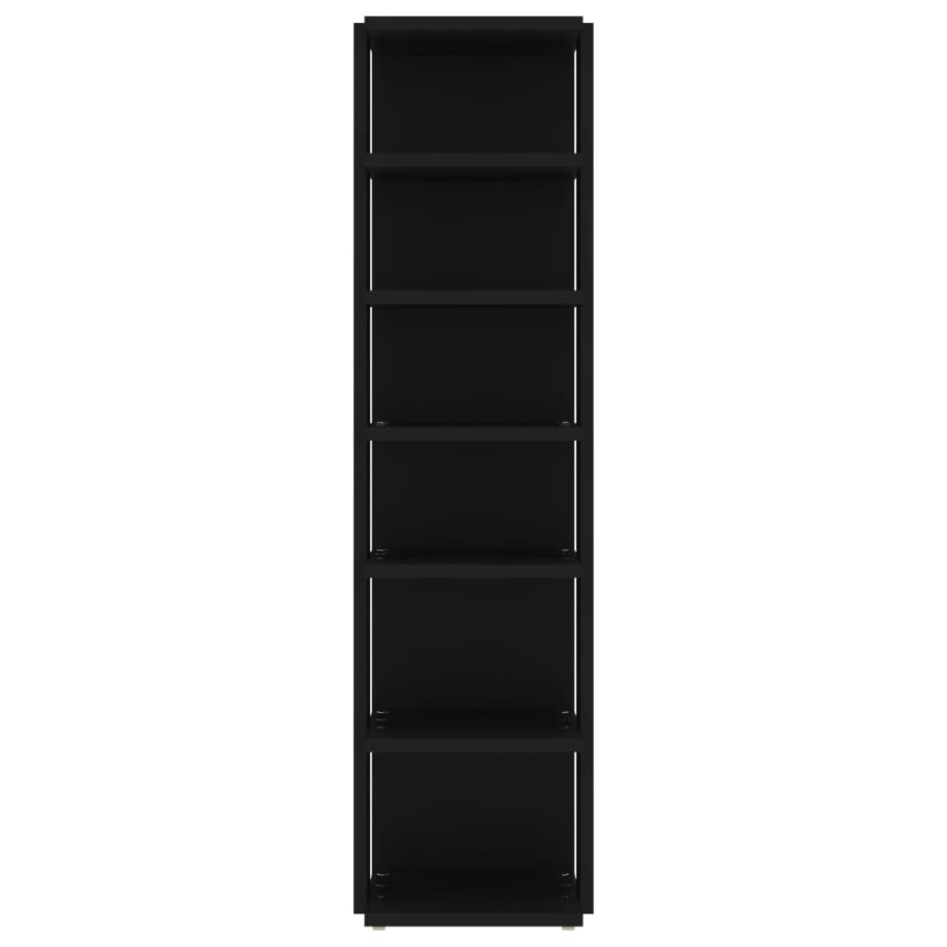 Muebles zapateros 2 uds negro 27,5x27x102