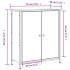 Aparador de madera de ingeniería gris Sonoma 70x30x80