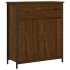 Aparador de madera de ingeniería marrón roble 70x30x80