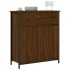 Aparador de madera de ingeniería marrón roble 70x30x80