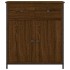 Aparador de madera de ingeniería marrón roble 70x30x80
