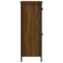 Aparador de madera de ingeniería marrón roble 70x30x80