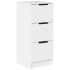 Aparador de madera contrachapada blanco 30x30x70