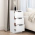 Aparador de madera contrachapada blanco 30x30x70