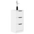 Aparador de madera contrachapada blanco 30x30x70