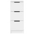 Aparador de madera contrachapada blanco 30x30x70