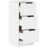 Aparador de madera contrachapada blanco 30x30x70
