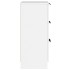 Aparador de madera contrachapada blanco 30x30x70