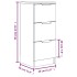 Aparador de madera contrachapada blanco 30x30x70