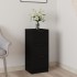 Aparador de madera contrachapada negro 30x30x70