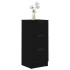 Aparador de madera contrachapada negro 30x30x70