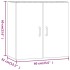 Armario de pared madera contrachapada blanco 60x31x60